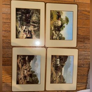 Pimpernel Vintage Farm Scene Cork Placemats 4 piece